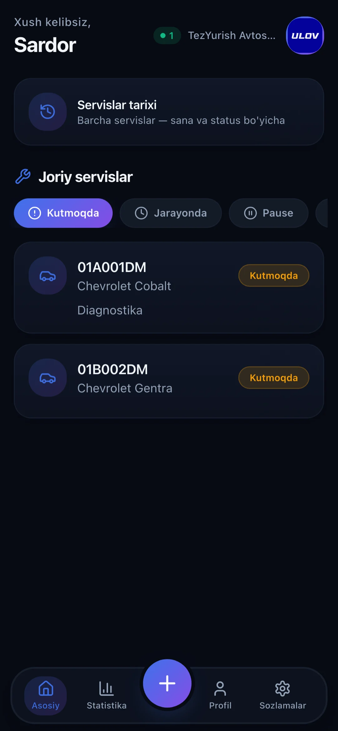Ulov xizmat tarixi